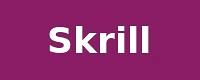 Skrill accepted e-wallet payment method logo at Roospin